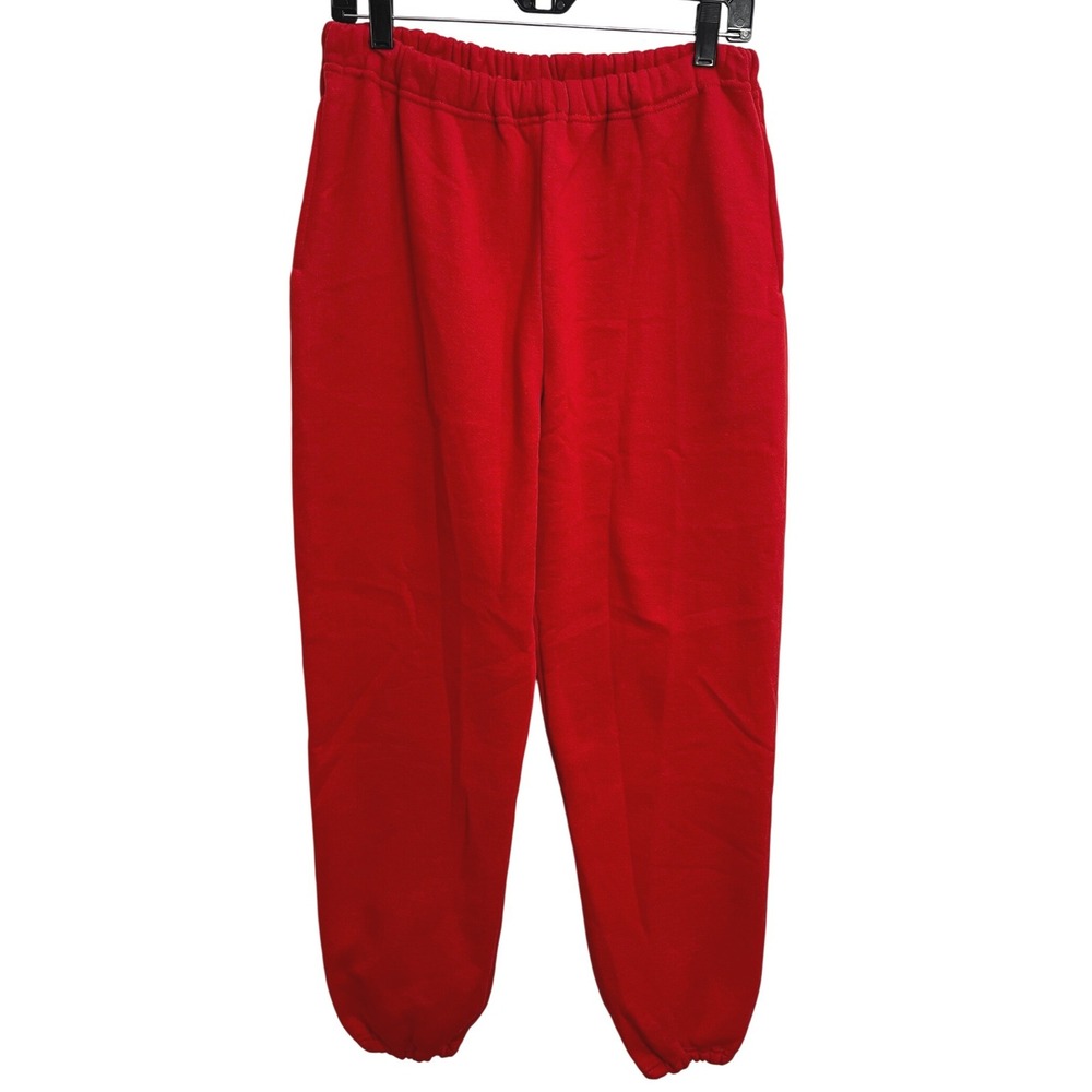 Vintage 90s Russell Athletic Red Sweatpants Made in USA Jogger Sweats Size L